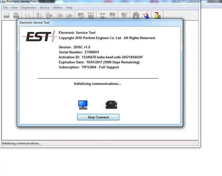 Perkins Est 2016C Electronic Service Tool - All Engines Diagnostics Software -Online Installation ! 1
