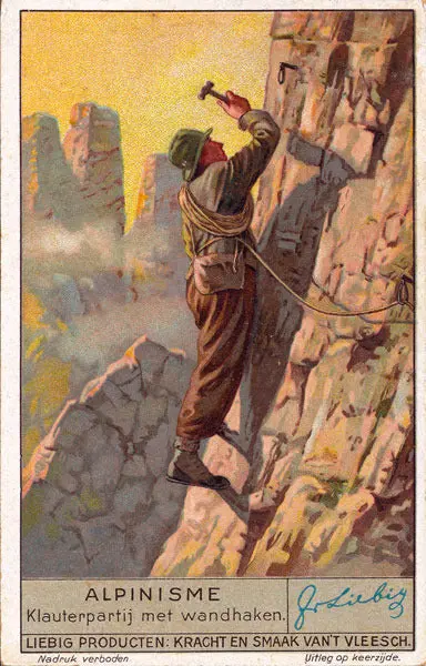 Vintage Alpine Climbing Poster - Piton 1