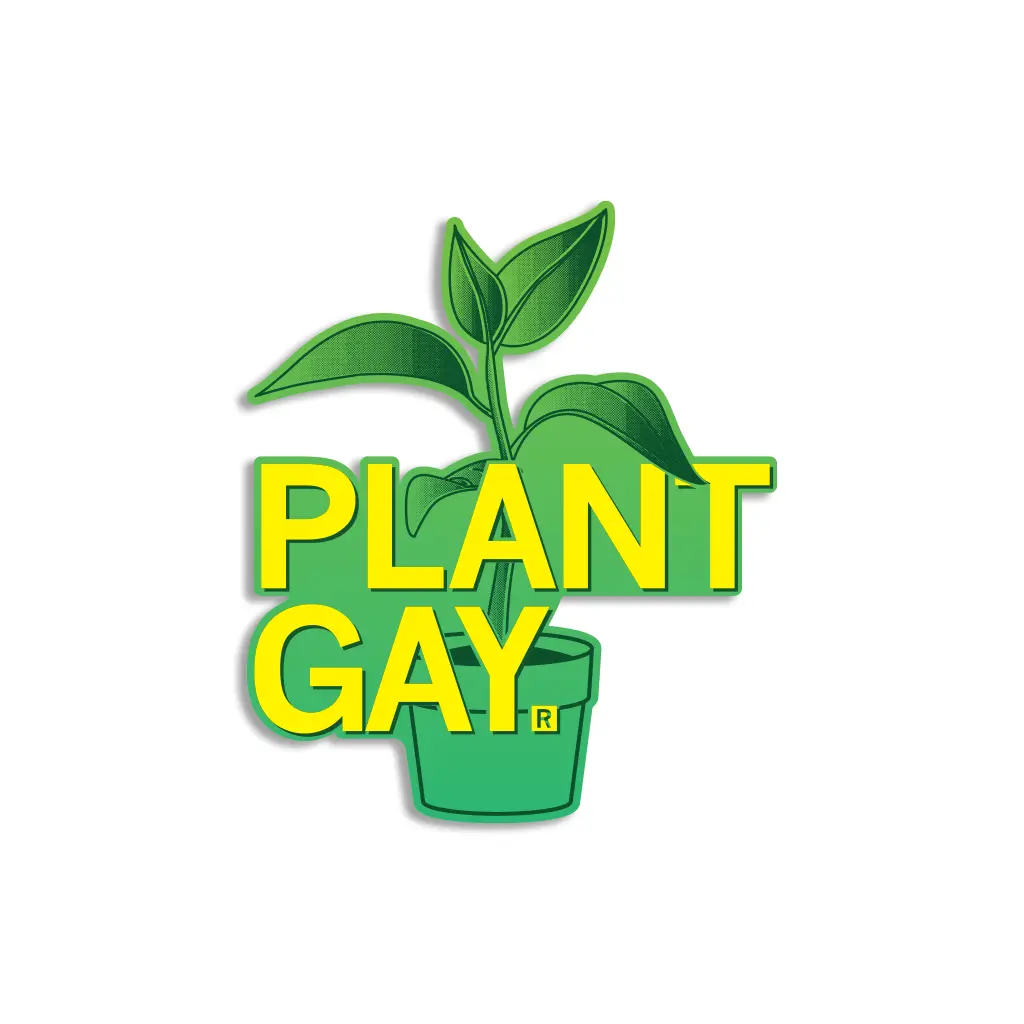 Plant Gay Die-Cut Sticker 1