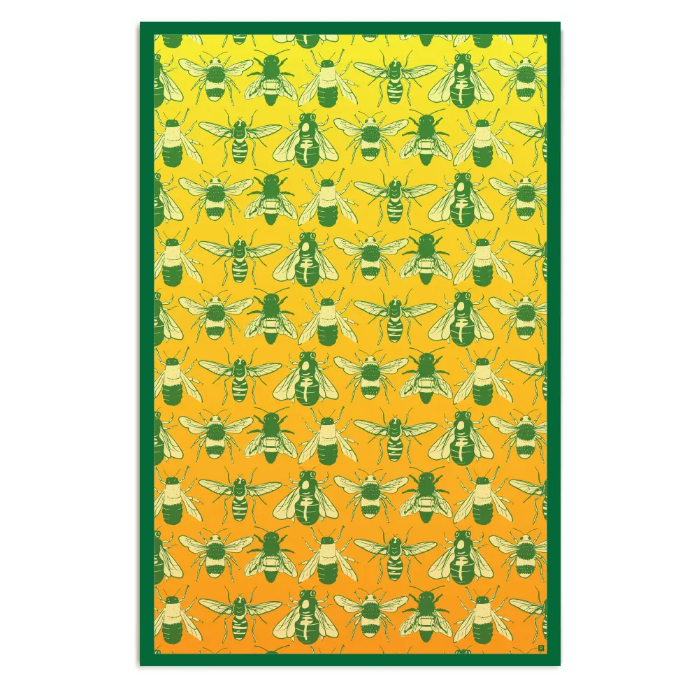 Bee Pattern Poster 1