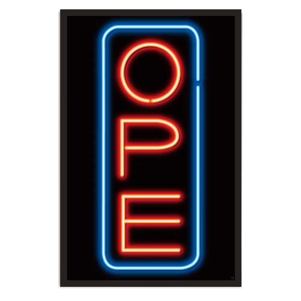 Ope Neon Sign Poster 1
