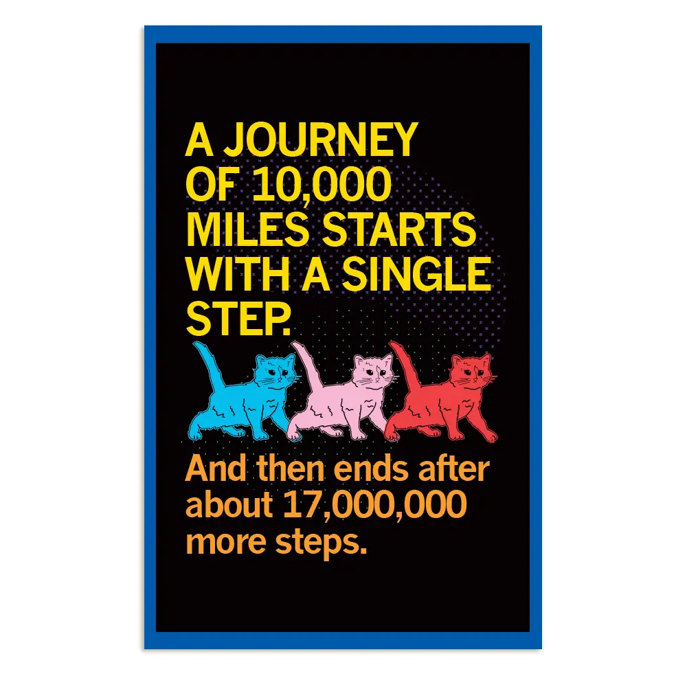 Starts With A Single Step Poster 1