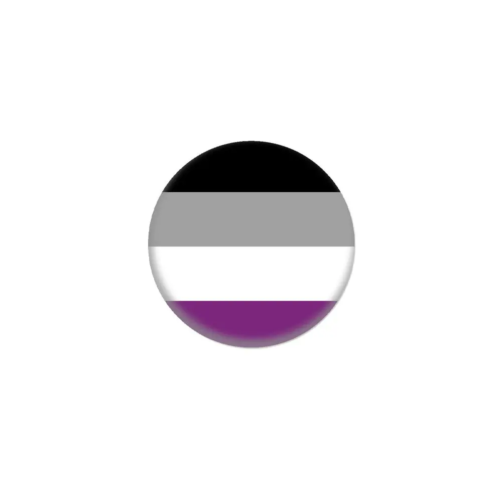 Asexual Pride Flag 1" Button 1