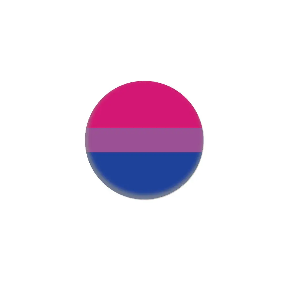 Bisexual Pride Flag 1" Button 1