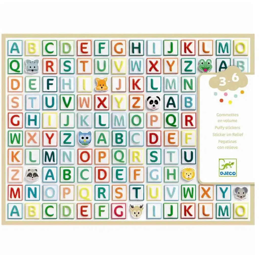 Puffy Alphabet Stickers 1