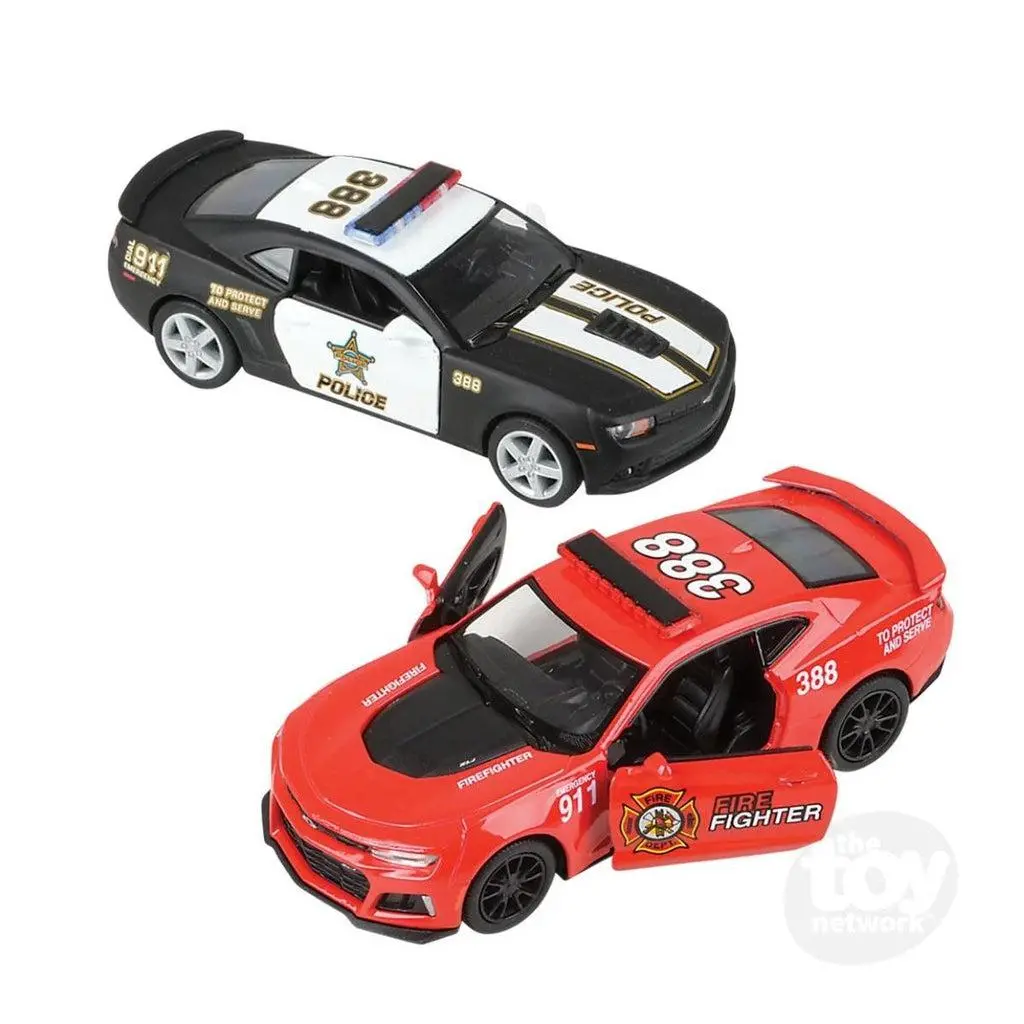Pull-Back Chevy Police Or Firefighter Camaro 1