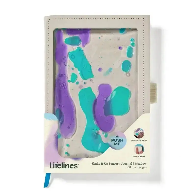 Purple Blue Meadow Shake It Up Sensory Journal 2