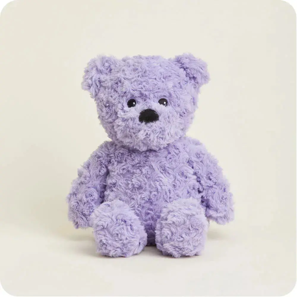 Purple Curly Bear - Warmies 1