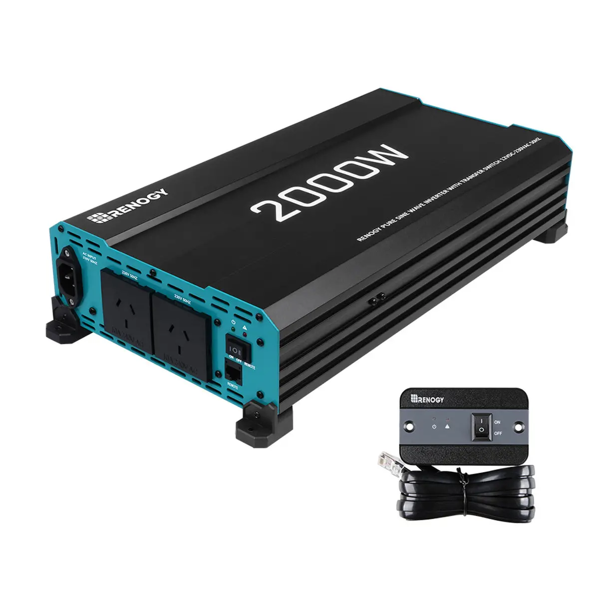 Renogy 2000W 12V To 230V/240V Pure Sine Wave Inverter (With Ups Function) 1