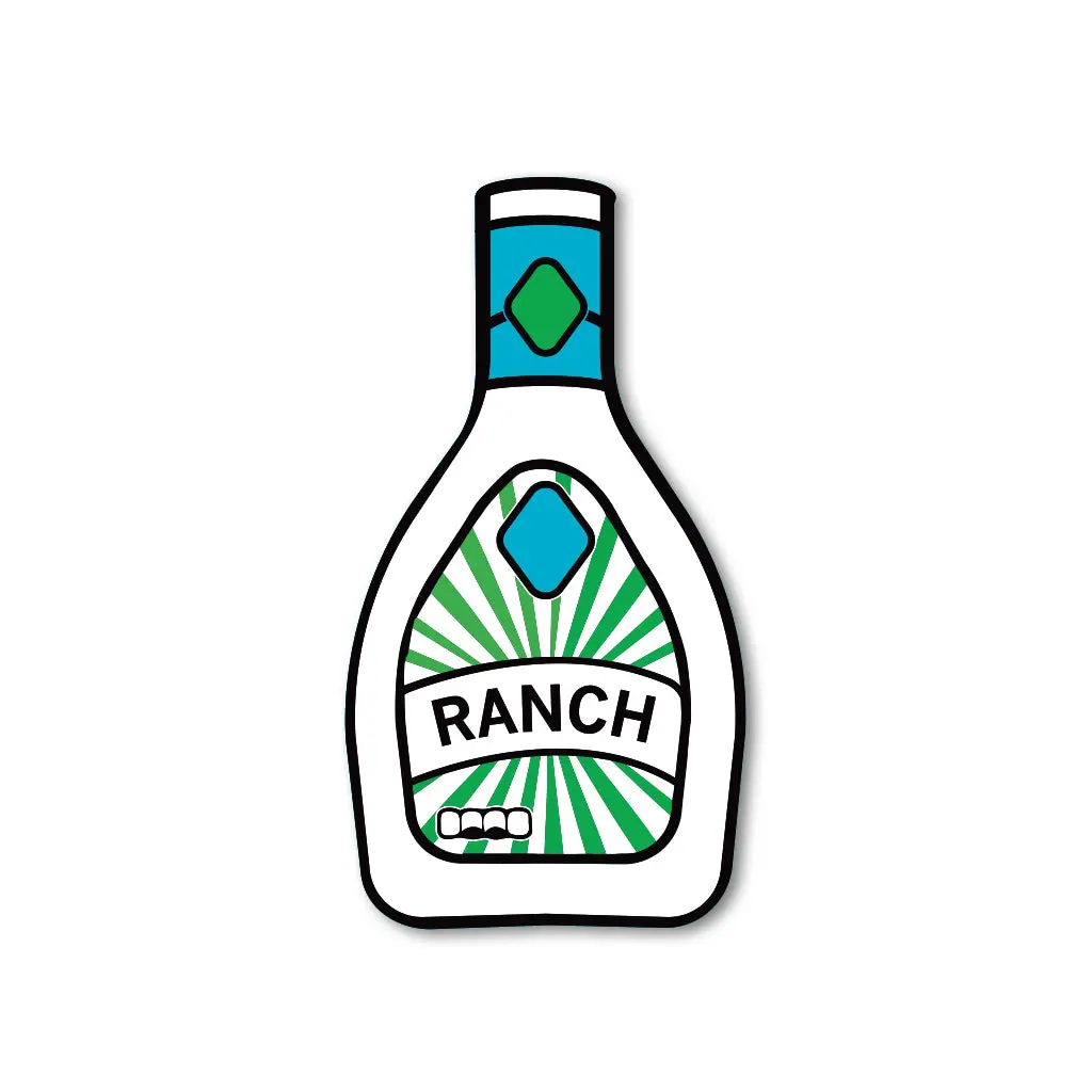 Ranch Bottle Die-Cut Sticker 1