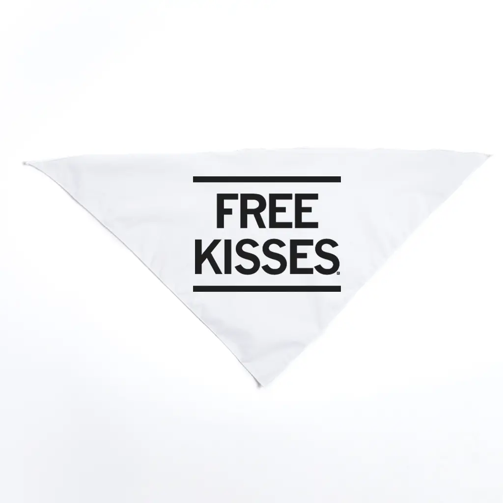 Free Kisses Dog Bandana 2