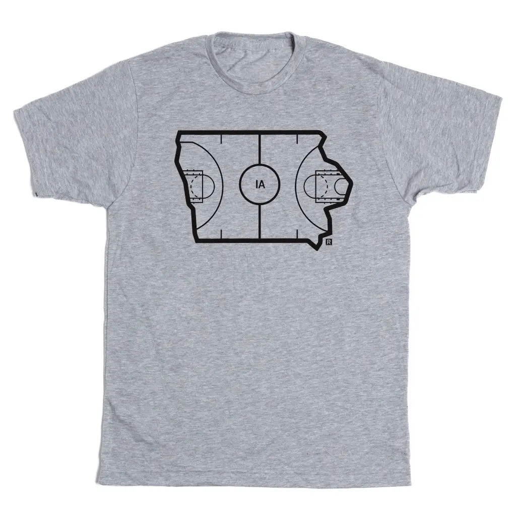 Iowa Outline Basketball 2