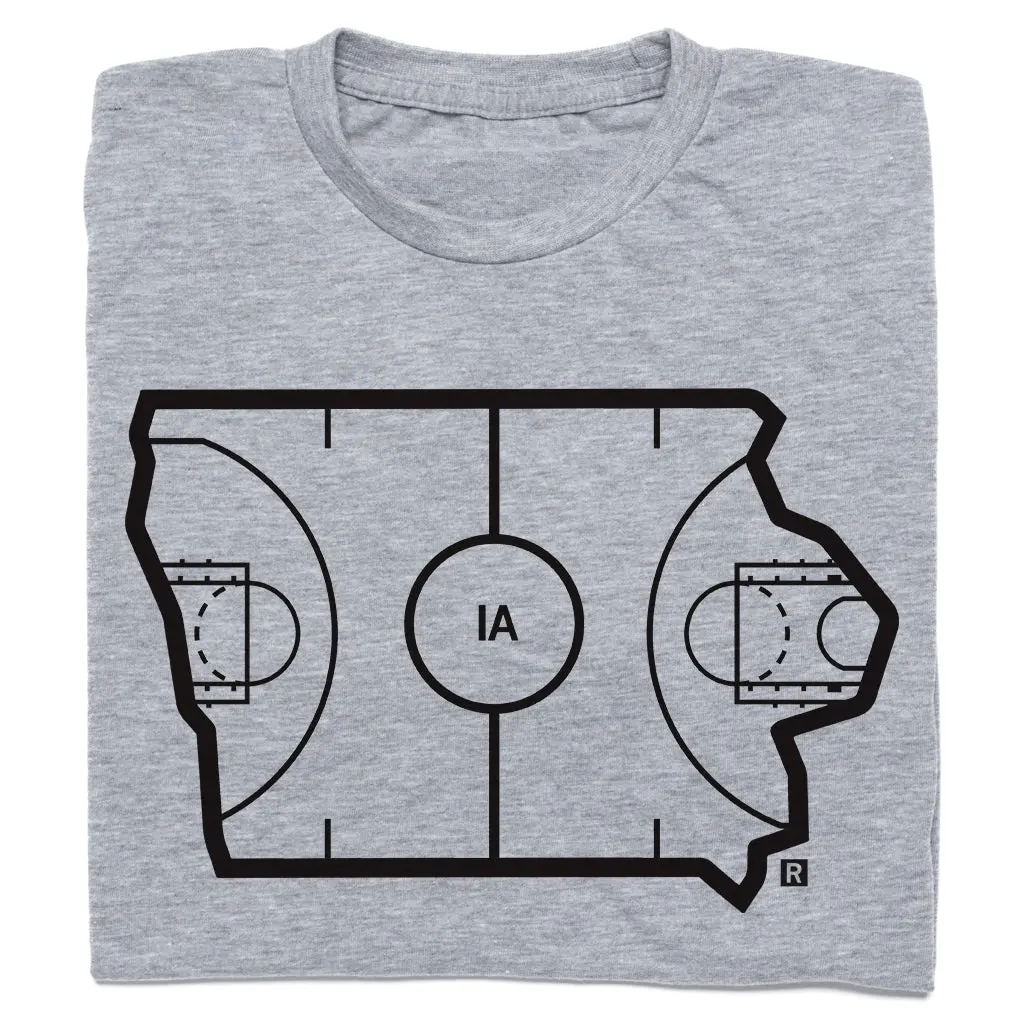 Iowa Outline Basketball 1