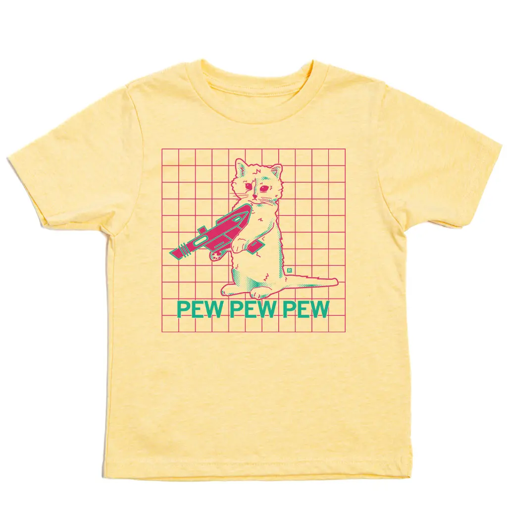 Pew Pew Pew Vaporwave Yellow Kids 1