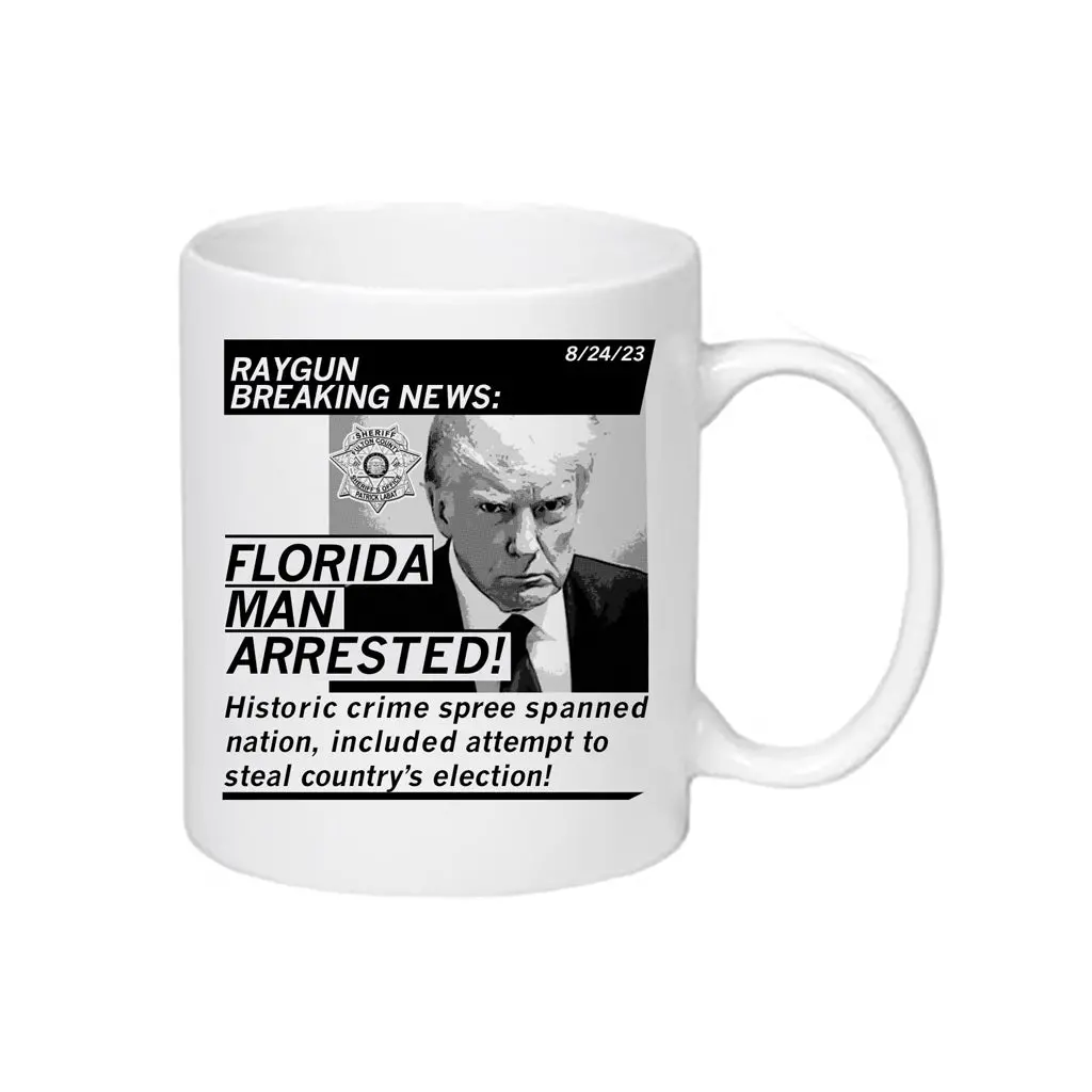Florida Man Arrested: Trump Mug Shot Mug 1