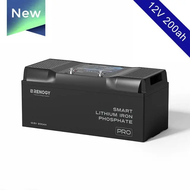 Renogy Pro Series 12Volt 200Ah Smart Lihtium Iron Phosphate Battery W/Self-Heating + Bluetooth (5000 Cycles) 7 Year Warranty 1