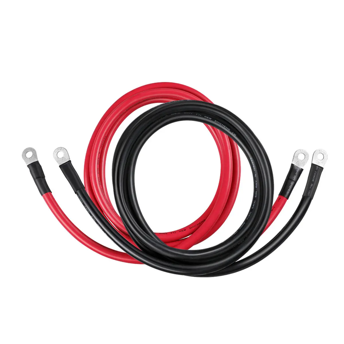 Renogy Battery To Inverter Cables 8Ft/2.4M 1Awg For 3/8 In Lugs 1