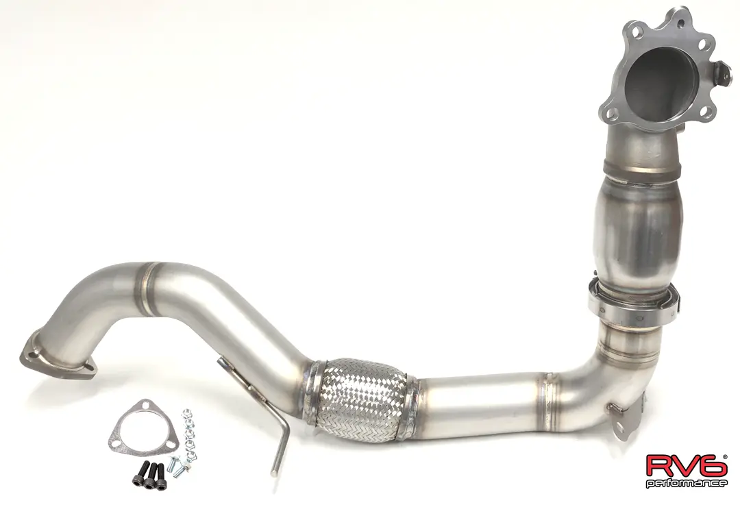 Rv6 Catted Downpipe & Front Pipe Combo For 16-21 Civic 1.5T (Sedan, Coupe, Hatch, Si) 1