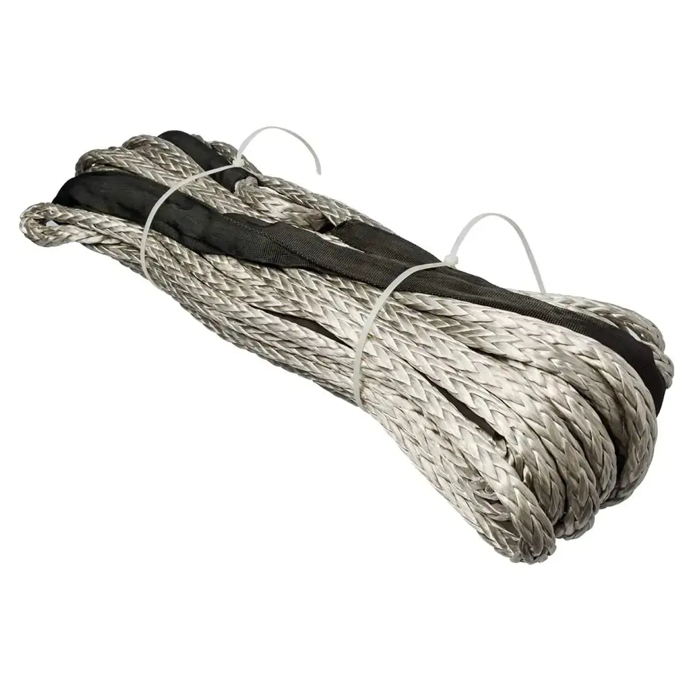 Bushranger 10Mm X 28M Synthetic Rope W/ Black Sleeve & Eyelet 10K Lb Winch 1