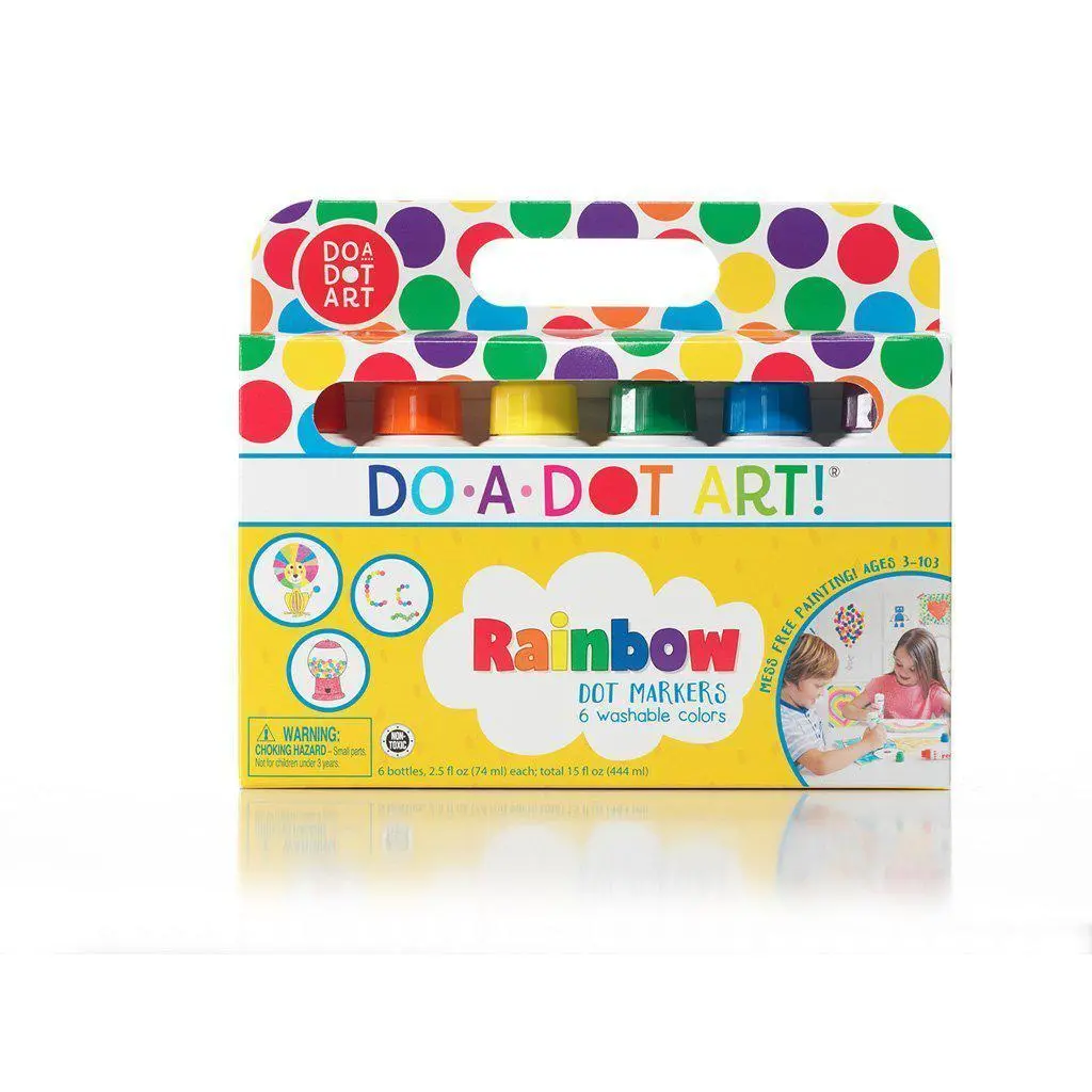 Rainbow 6 Pack Dot Markers 1