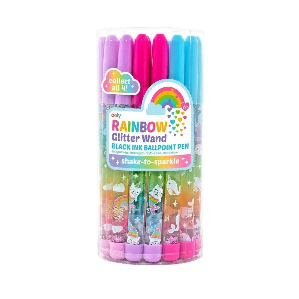 Rainbow Glitter Wand Pens Assorted 1