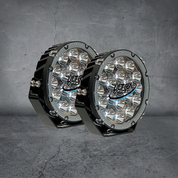 Ultra Vision Raptor 120 Led 9″ Driving Light (Pair) 1