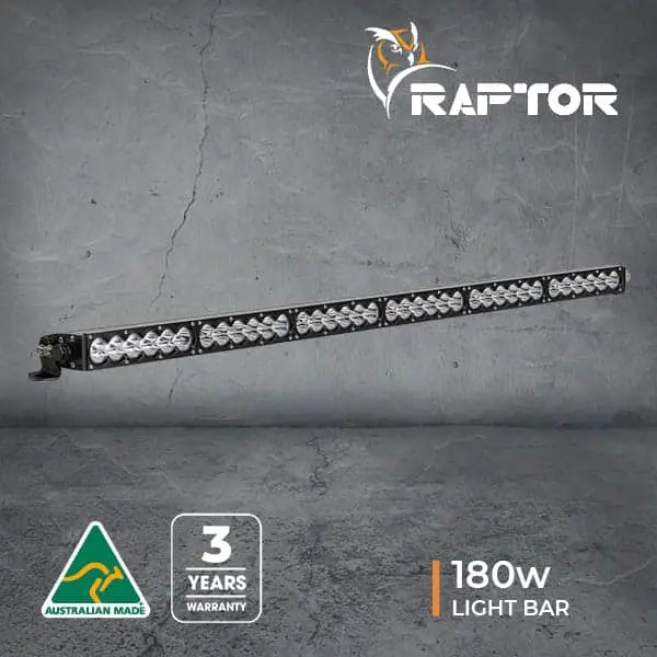 Raptor 180 Led 39″ Light Bar - Black Rim 3M Lead 1