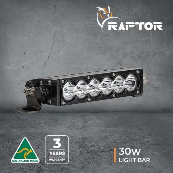Raptor 30 Led 8.5″ Light Bar - Black Rim 1