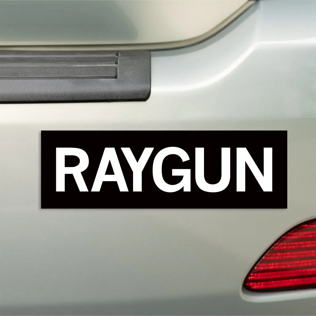 Raygun Text Logo Bumper Sticker 2