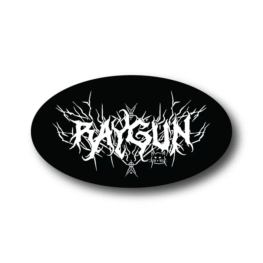 Raygun Metal Logo Die-Cut Sticker 1