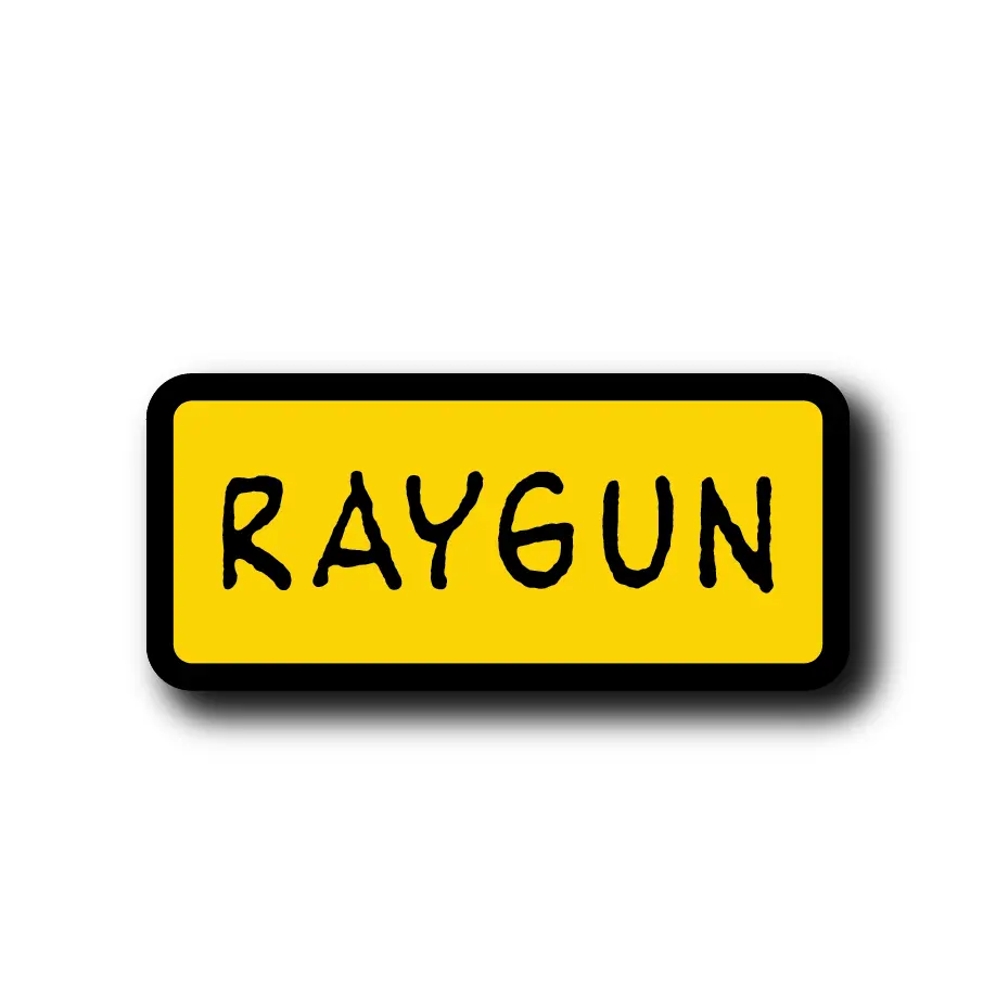 Raygun Comic Logo Die-Cut Sticker 1