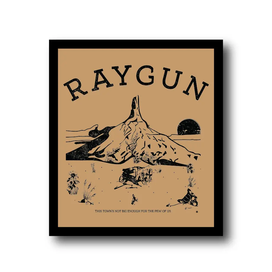 Raygun Western Logo Sticker 1