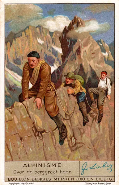 Vintage Alpine Climbing Poster - Razors Edge 1