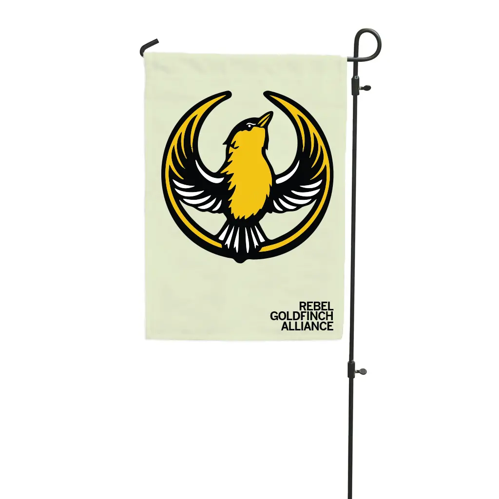 Rebel Goldfinch Alliance Garden Flag 1