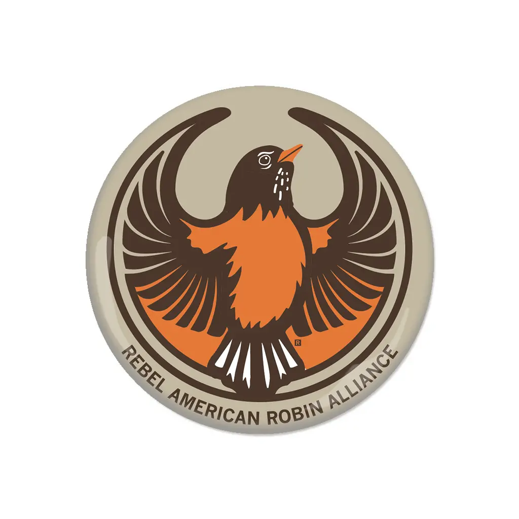 Rebel American Robin Alliance Button 1