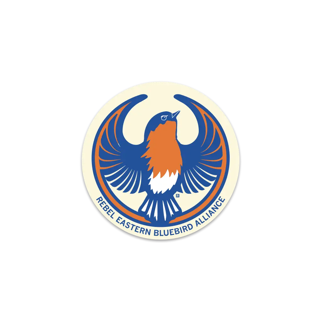 Rebel Eastern Bluebird Alliance Circle Sticker 1