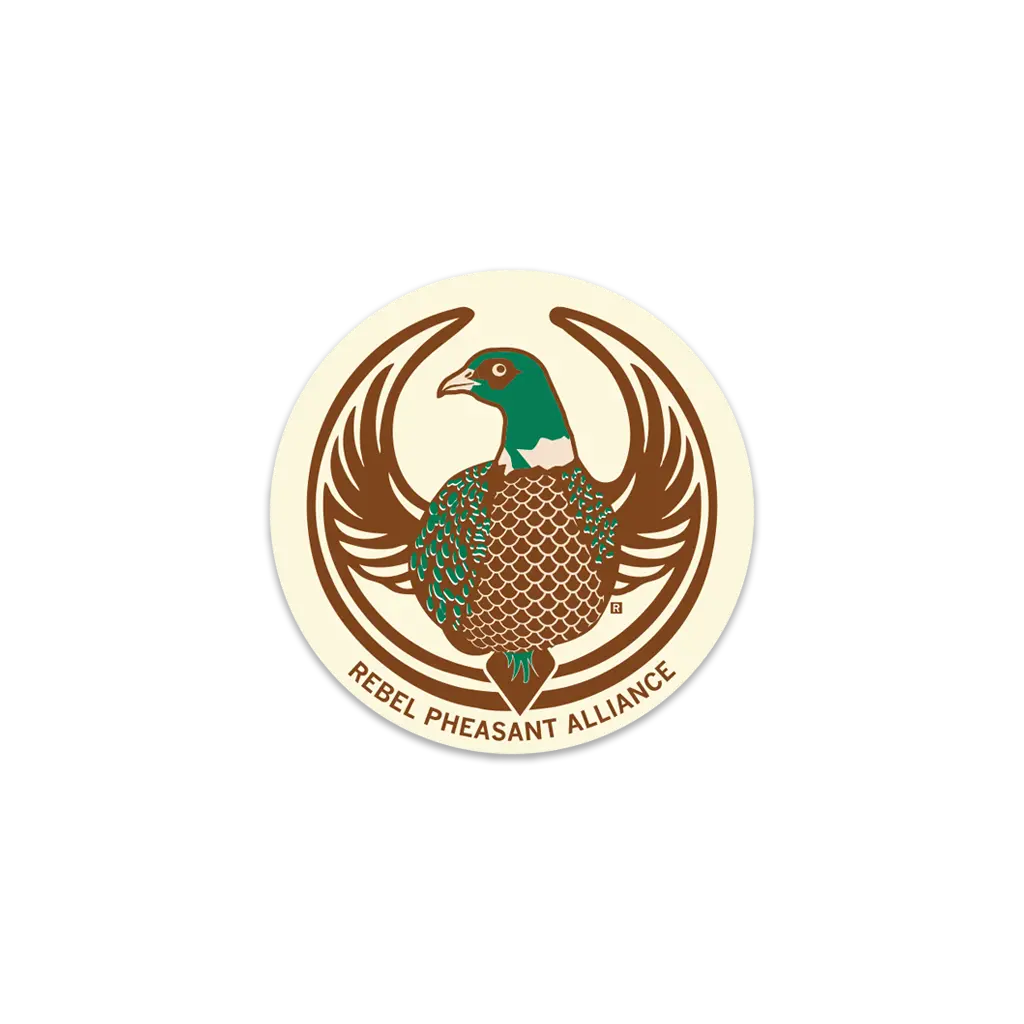 Rebel Pheasant Alliance Circle Sticker 1
