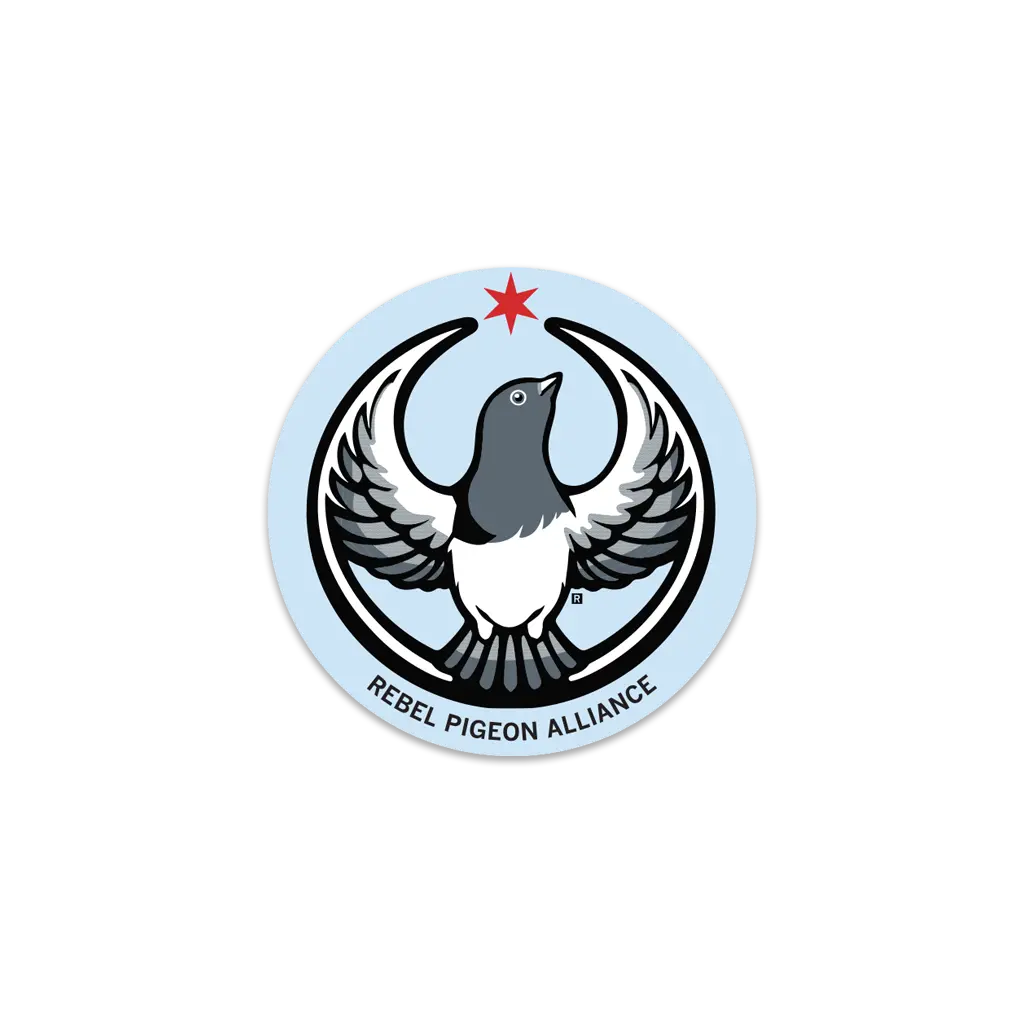 Rebel Pigeon Alliance Circle Sticker 1