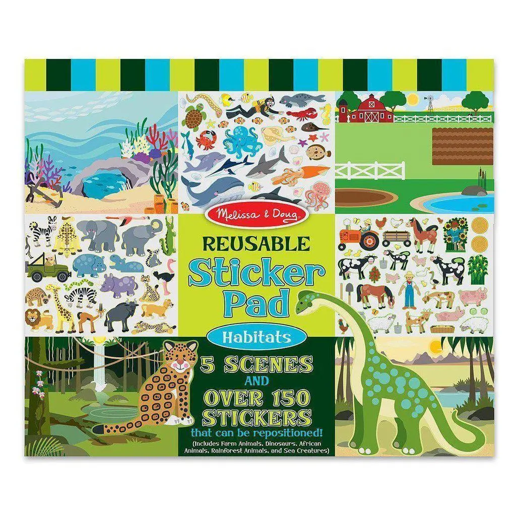 Reusable Sticker Pad - Habitats 1