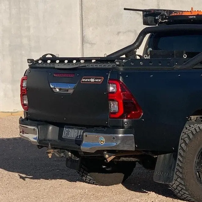 Suitable For Toyota Hilux (2015+) & Rugged X & Rogue (Pre-2020) - Rhinohide Armor® Rear Tailgate Protector 1