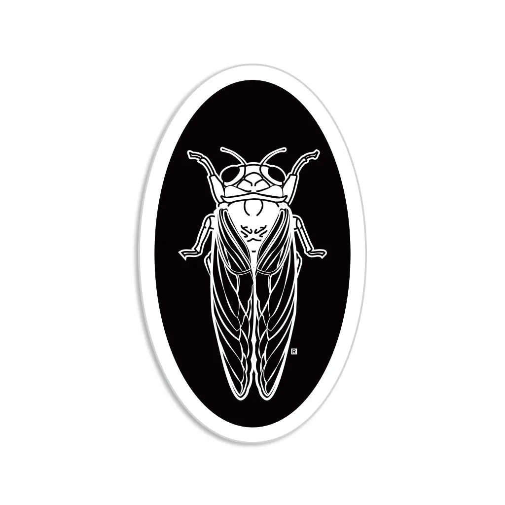 Cicada Oval Sticker 1