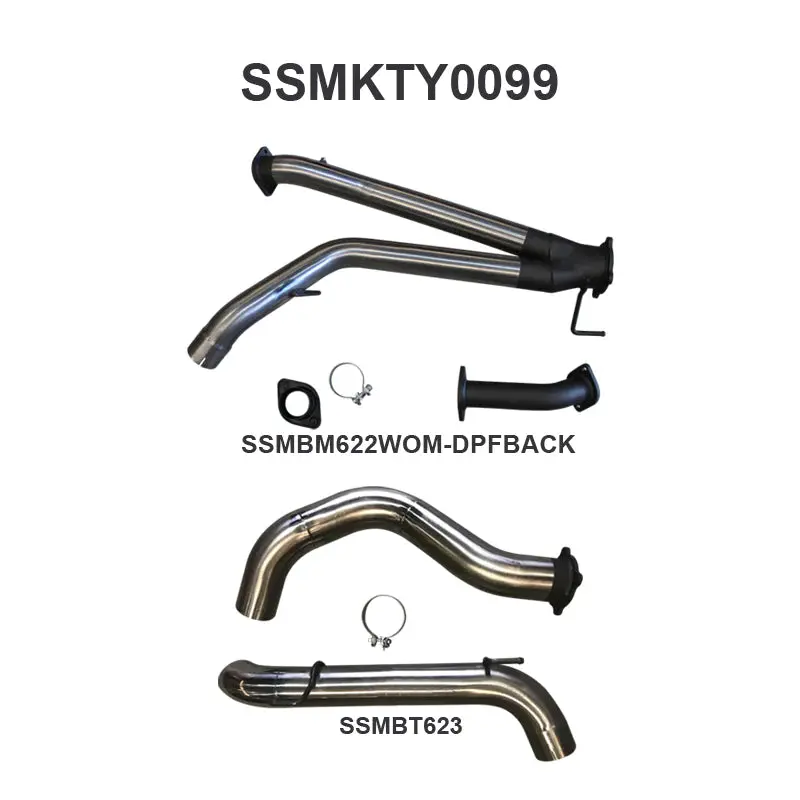 Manta Exhaust Vdj200 3In Dpf Back W/4In Tailpipe 1