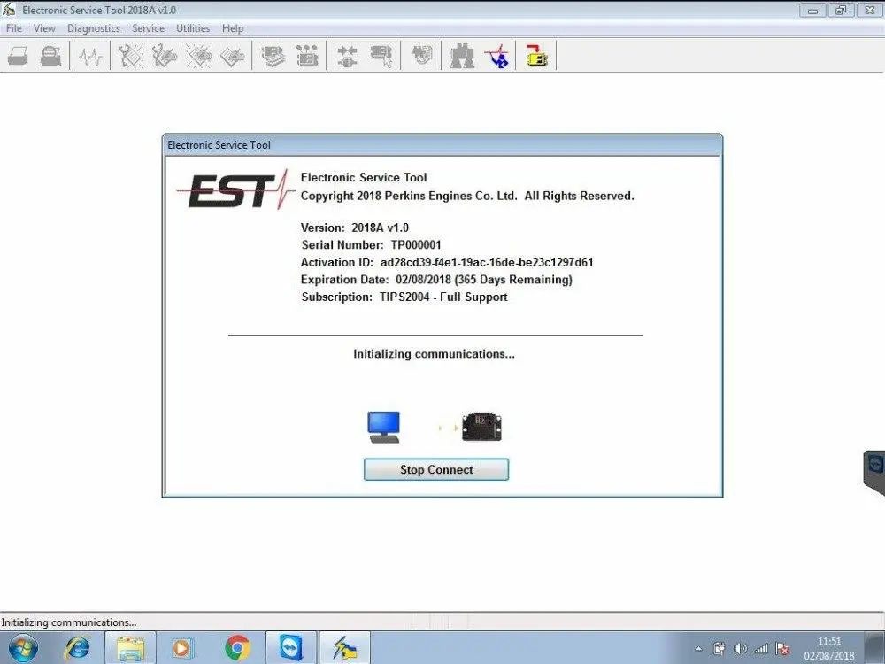 Est 2018A Electronic Service Tool For Perkinss - All Engines Diagnostics Software -Online Installation ! 1