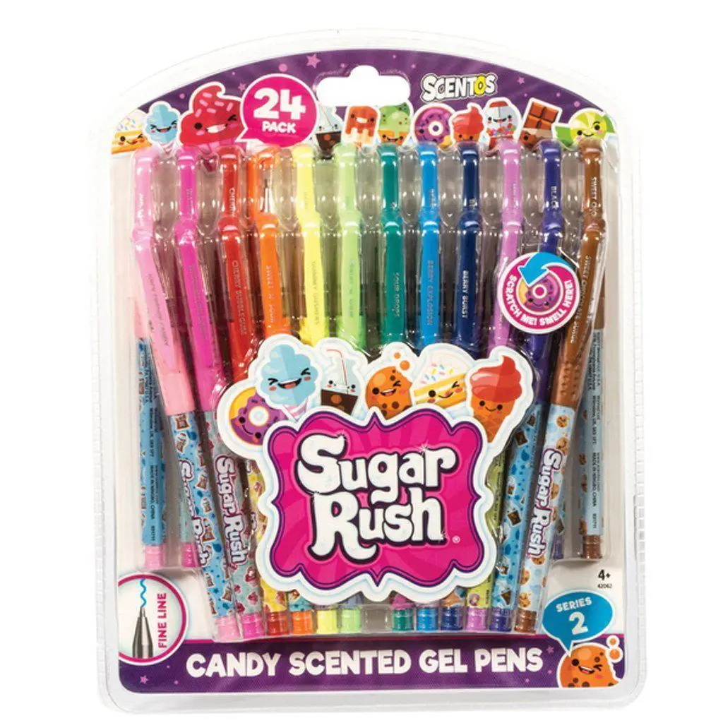 Scented Sugar Rush Gel Pens- 24Pk 1