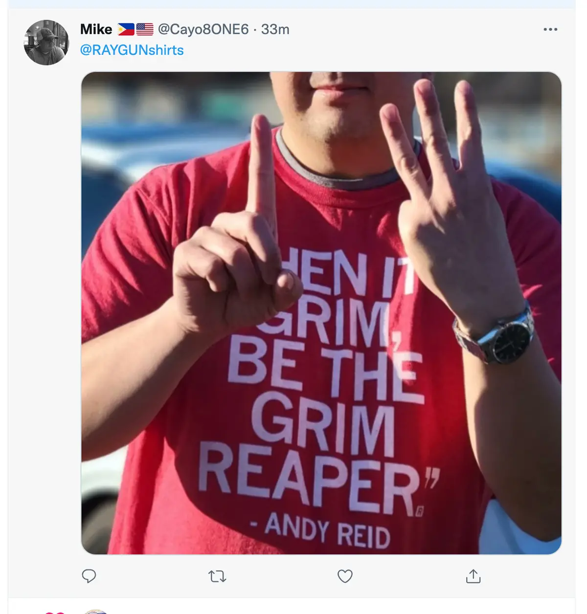 Andy Reid Grim Reaper Red 7