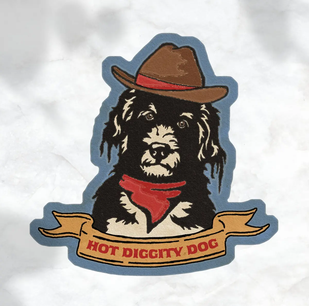 Cluster Funk Studio: Dog Cowboy Sticker 1