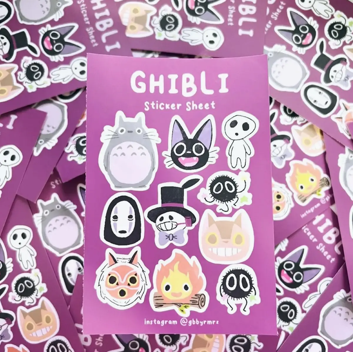 Art Of Gabby: Ghibli Sticker Sheet 1