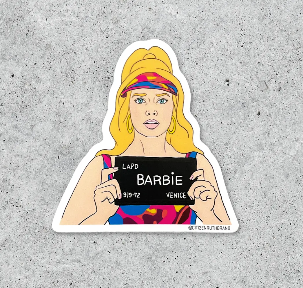 Citizen Ruth: Barbie Mug Shot Sticker 1