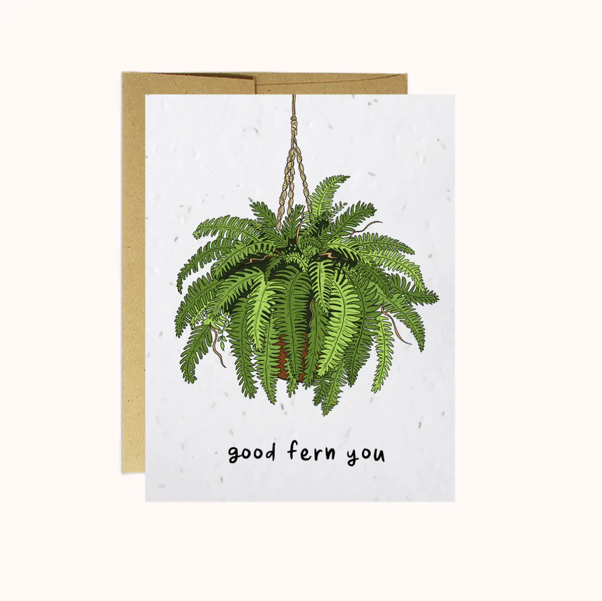 Party Mountain: Good Fern You Plantable Greeting Card 1