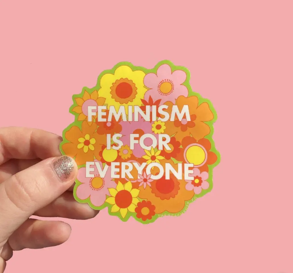 Peach Fuzz: Feminism Is For Everyone Sticker 1